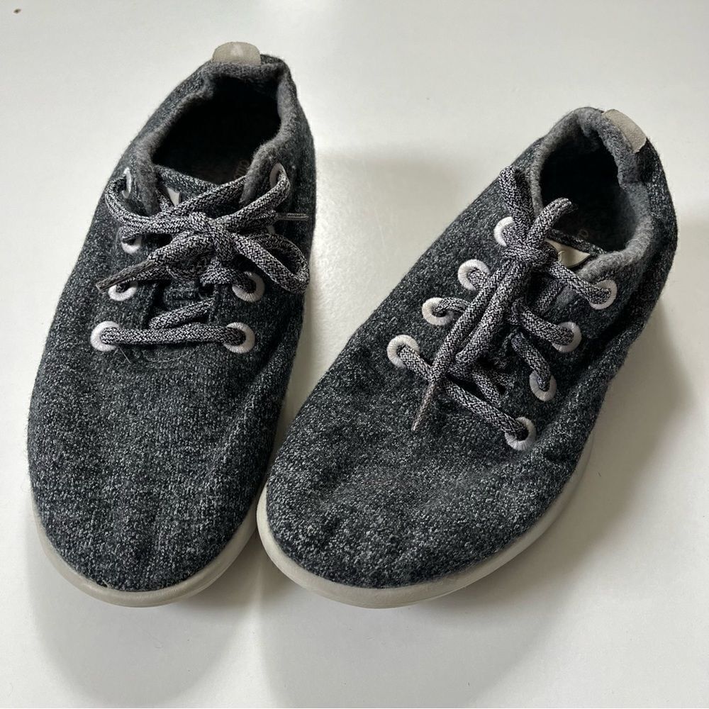 Women's Wool Runners Natural Grey 8 - Picture 7 of 13